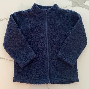 Navy Zip-Up Fleece | Toddler 3T | Jumping Bean